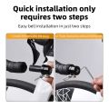BKPTX Bicycle Bell Curved Handlebar Plug Bell Horn Waterproof 80dB Loud High Decibel Ring Alarm Bell Road Bike Accessories. 