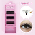 DIYDAY Easy Fan Volume Eyelash Extensions Wholesale C D Curve Easy Blooming PBT Mink Eyelashes Camellia False Lashes Supplies. 