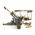 258PCS WW2 Light Howitzer Model Building Block Small Particles Compatible Kids Bricks Toys Construction Kits Boy .