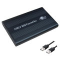 USB2.0 Hard Drive Disk Enclosure HDD External Box Case Caddy 2.5" IDE HDD With LED Light For Desktop Computer PC. 