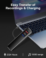 Digital Voice Activated Recorder for Lectures And Meetings with Capacity Sound Audio Recorder.