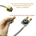 Europe Outdoor Cylinder Filling Adapter Gas Refill Adapter Gas Flat Cylinder Tank Coupler Adaptor With Pressure Relief Valve.