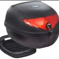 Motorcycle Top Box Storage Case | MATT BLACK - top box for motorcycle - tail box for motorcycle - tail box for bike - tail box for motorcycle - top box for motorcycle. 