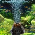 Fish Tank Decoration Landscaping Resin Rockery Decoration Aquarium Simulated Volcano Shape Home Craft Decoration Ornaments. 