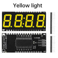 HT16K33 LED Display Module for Arduino 4 Digit 7 Segment 0.56 inch Time Clock Indicator Tube Module Red Blue Green Yellow White. 