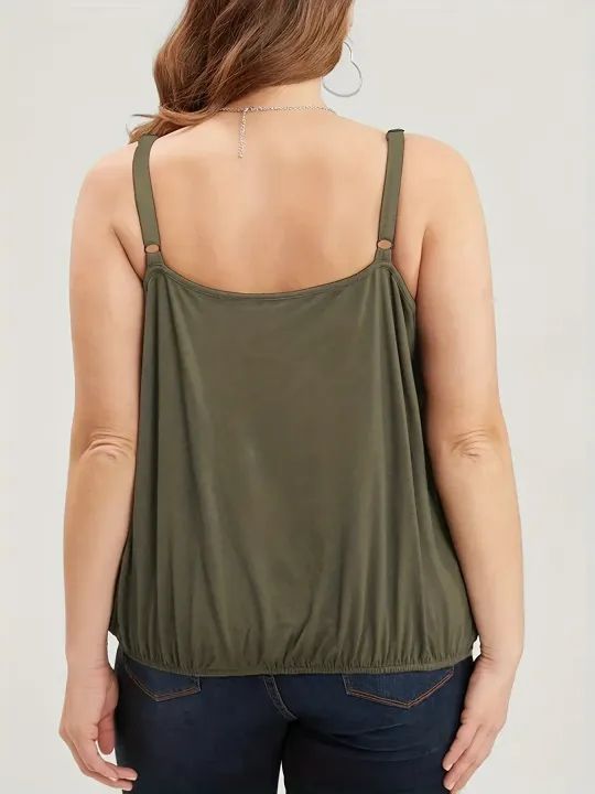 Women's%20V%20Neck%20Top%20Fashion%20Plus%20Size%201XL-5XL%20Summer%20Solid%20Cross%20Connection%20Tank%20Top%20Ladies%20Casual%20Sleeveless%20-%20Image%204
