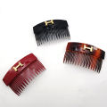 Solid Color Frosted Hair Comb Plastic Teeth Inserted Comb Fixed Combs Invisible Extra Hair Holder Fixed Combs. 