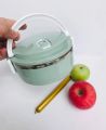 700ml Round Shape Vacuum Tiffin Box with Stainless Steel Inner, Lunch Box for School and Office, Multi-Color. 