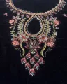 3Piece Embroidered Velvet unstitched suit. 