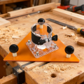 Trimming Machine Router Base Triangular Plate for Slotting and Chamfering - Woodworking Milling Groove Balance Board Flip Plate.