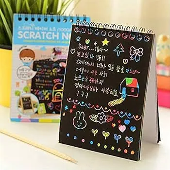Scratch%20Art%20Colourful%20Note%20Book%20Drawing%20Pad%20Magic%20Painting%20Kid%20Creativity%20DIY%20-%20Image%207