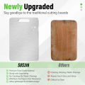 Stainless Steel Panel and Chopping Board Kitchen Household Thickened Double Sided Cutting Board Block Kneading Dough Board. 