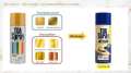 Toa spray chrome gold spray 400 cc. 