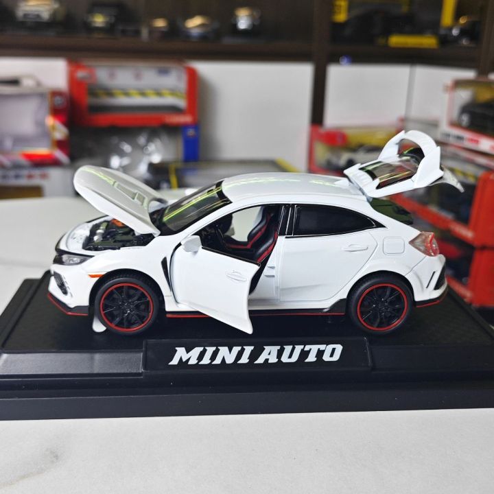 Honda%20Civic%20Type%20R%20Diecast%20Model%20Car%201:32%20Scale%20Collectible%20Toy%20Red%20ABS%20Material%20-%20Image%205
