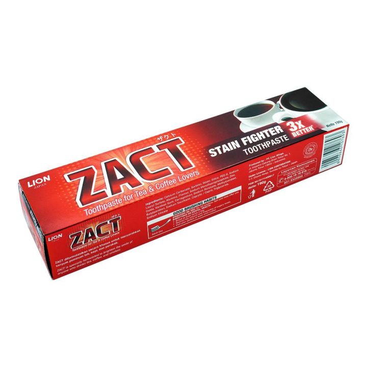 Zact Lion Toothpaste Stain Fighter 190gm