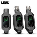 LEUS N2 UHF Wireless Microphone Converter XLR Transmitter and Receiver Microphone Wireless System for Dynamic Microphone. 