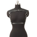 Women Fashion Belt PU Leather Body Shoulder Armor Chest HarnessSword Belt Shoulder Strap Harness Women Clothing Open Cage Bra.