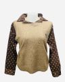 Sweater With Attached Shirt For Women. 