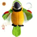 Talking Macaw Parrot Repeat What You Say Stuffed Animal Plush Toy Electronic Record Animated Bird Speaking Parrot Pet Plush Toys. 