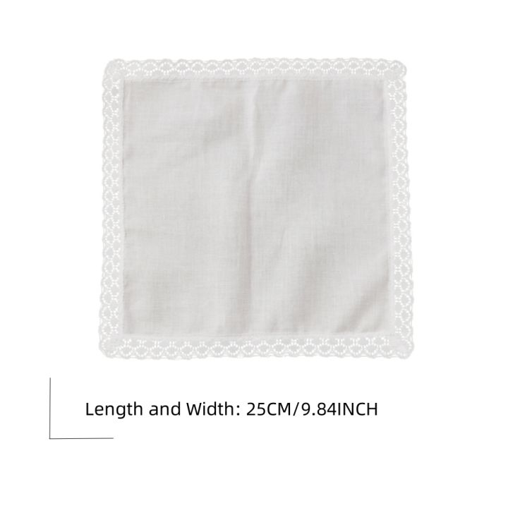 25CM/9.84IN,%206PCS%20Thin%20Pure%20Cotton%20Fabric%20Lace%20Handkerchief%20Wedding%20Decoration%20Home%20Ornament%20Bag%20Decoration%20Handkerchief%20Solid%20C%20-%20Image%206
