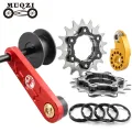 MUQZI Single Speed Conversion Kit 1 Speed MTB Ultralight Cassette Cog Bike Chain Tensioner Cycling Replacement Accessory. 