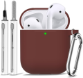 Airpods Case Cover 2&1 with Cleaner Kit,Soft Silicone Protective Case for Apple AirPods 2nd/1st Generation Charging Case with Ke. 