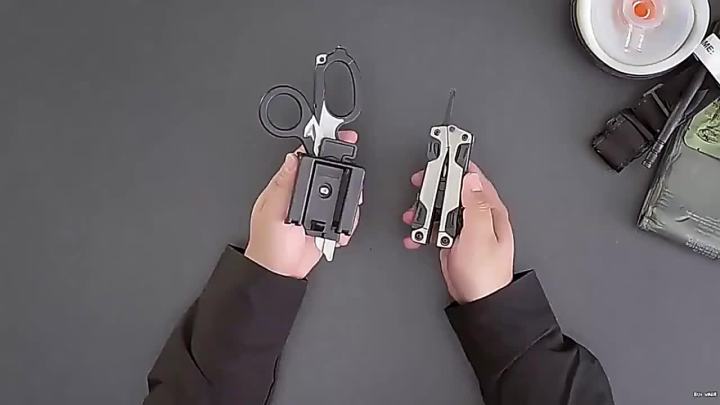 Outdoor Camping Rescue Scissor Protective Cover Suitable For Emergency Scissors Stainless Steel Folding Scissor Pliers Holster