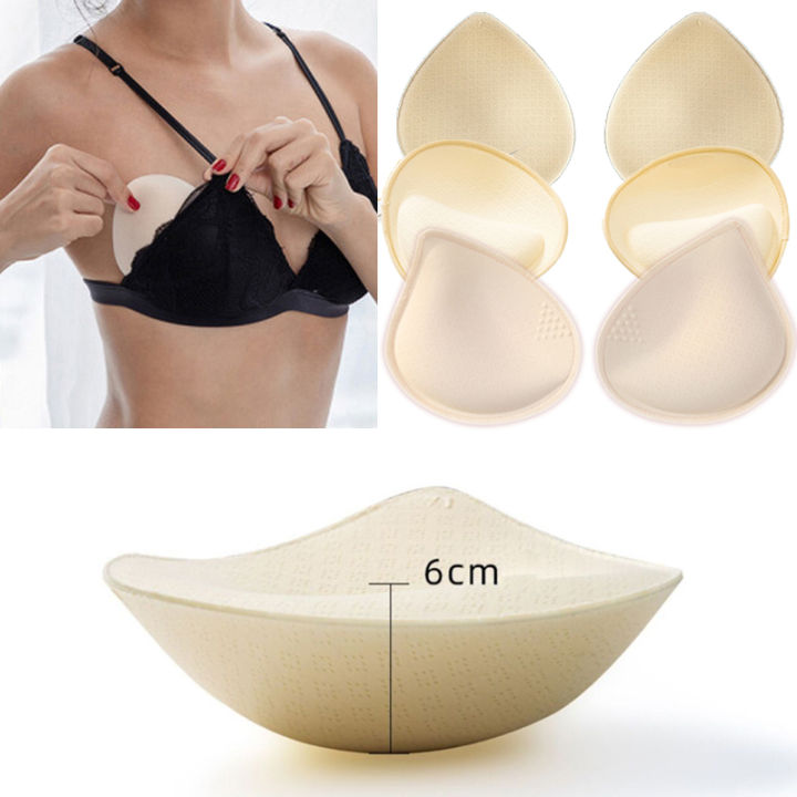 Women Breast Insert Push Up Bra Enhancer Swimsuit Bikini Pad Removeable Foam Chest Accessories Swimsuit Thickness 4/5/6cm