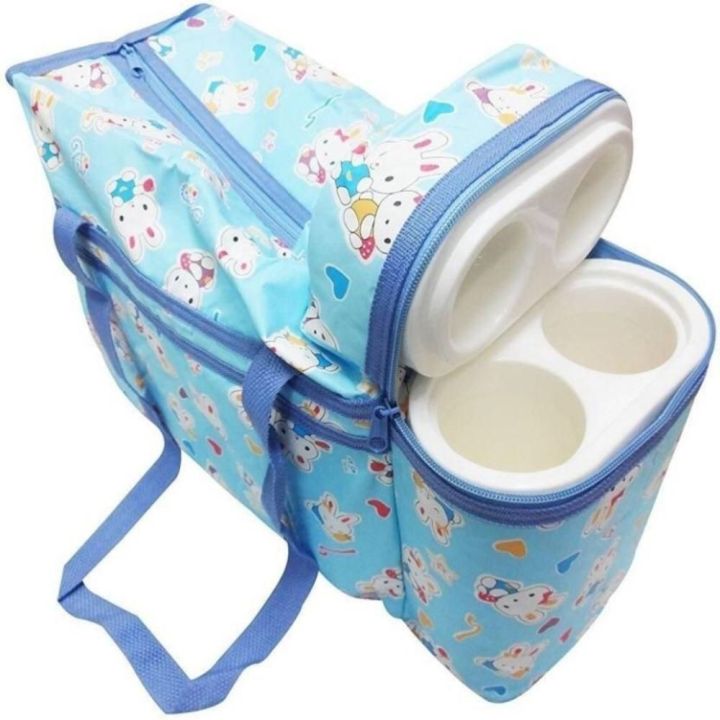 Mom Care Bag Blue Colour Easy To Carry Baby Things