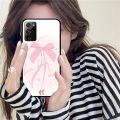 Korean Cute Pink Bow Phone Case For Samsung Note 8 9 10 20 pro plus lite M 10 11 20 30 21 31 51 A 21 22 42 02 03. 
