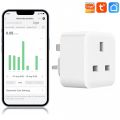 Tuya WiFi Smart UK Plug Outlet Compatible with Alexa, Assistant,App and Voice Control,No Required Hub,UK (16A), White. 