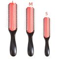 9-Row Detangling Hair Brush Detangler Hairbrush Scalp Massager Straight Wet Comb for Women Men Salon Curly hair brush. 