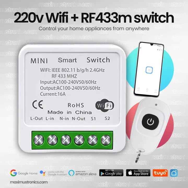 220V%20Smart%20WIFI+RF%20remote%20control%20AC%20switch%201ch%201gang%20Home%20automation%20433mhz%20support%20timer%20&%20schedule,%20inching%20mode-push%20button%20mode%20google%20assistan%20amazon%20alexa%20-%20Image%202