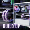 EZDIY-FAB PSU Cable Extension kit Sleeved Cable Custom Power Supply Sleeved Extension 16 AWG 24- PIN 8-PIN 6-PIN 4+4-PIN with White Combs-White Connector-White. 