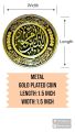 Coin Bibi Fatimah and Bibi Umul Baneen |New design|Gold plated. 