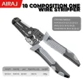 AIRAJ 7 Inch Multi Functional Wire Stripper Pliers and Stripping Specialized for Electricians Tools Crimping Pliers Terminal. 