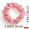 1/6/16/32/50/100pcs bulk satin scrunchies women bohemian elegant pink small 6.5cm headwear hair ties accessories casual cute. 
