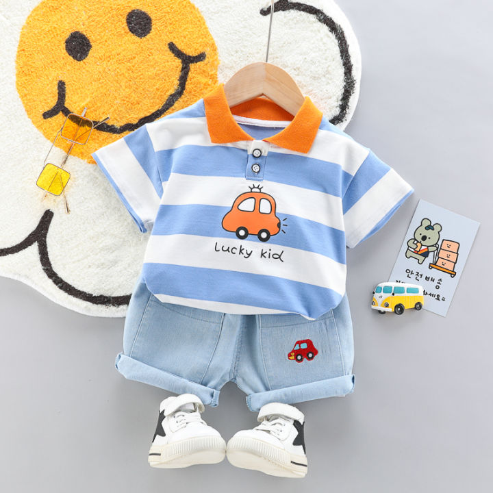 High-Quality%20Baby%20boys%20Polo%20Shirt%20+%20Handsome%20Denim%20Shorts%202-Piece%20Set%20kids%20girls%20clothes%20suits%20summer%20-%20Image%204