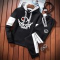 Evil Smile Printed Hoodie 2026 Trendy Mens Sweatshirt Jogger Set Winter Autumn Casual Sportswear Urban Streetwear Hooded Outfit. 