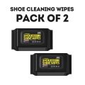 PACK OF 2 | 80Pcs each packed Shoe Cleaning Wipes | Instant shoe Cleaner Shoe Cleaning Wipes for Shoes Quick Remove Dirt Stain Shoe Cleaner Wipes Shoe Wipes for Cleaning Kit - 2 packed shoe cleaning wipes. 