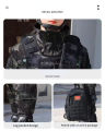 New Children's Special Forces Combat Uniform New  Training Suit Black Eagle  Suit Performance Suit. 