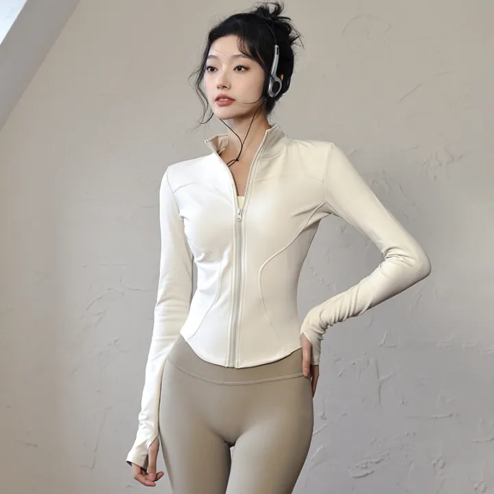 Long%20Sleeve%20Sports%20Jacket%20Women%20Zip%20Fitness%20Yoga%20Shirt%20Winter%20Warm%20Gym%20Top%20Activewear%20Running%20Coats%20Workout%20Clothes%20For%20Cycling%20-%20Image%203