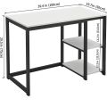 Home Office Desk 48 inch - Modern Desktop Computer Desk Gaming PC Laptop Desk Work Table, Home Bedroom Furniture Workstation Students Study Writing Desk. 