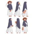 Muslim Girl Aesthetic A5 UNCUT Sticker Sheet For Notebook Journals Water Bottle. 