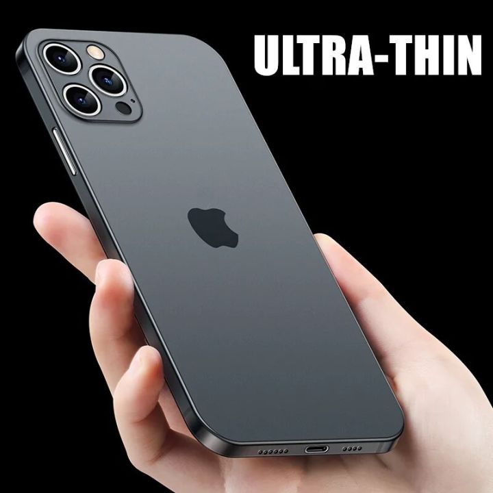 Ultra Thin Matte Phone Case For Iphone 11 12 13 14 15 plus Pro Max Mini