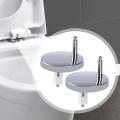 2X Replacement Fittings Toilet Top Fix Blind Hole Fittings for Toilet Seat Hinges Fasten Bolts Nuts Bathroom Accessory for Dorm. 