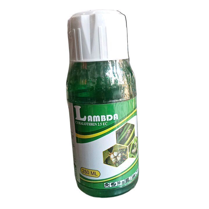 Lambda cyhalothrin 2.5 EC. 250 ml  especially for insect killing sundi and affid caterpillar garder and all plants vegetable plants and potting plants apply with 20 l water