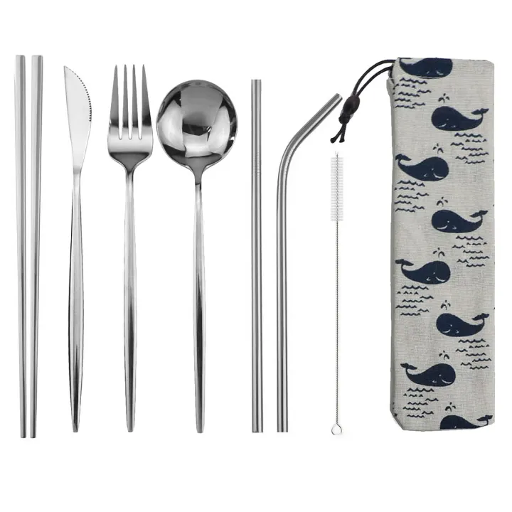 8pcs%20Dinneware%20Set%20Portable%20Travel%20Blue%20Cutlery%20Set%20Stainless%20Steel%20Knife%20Fork%20Spoon%20Chopsticks%20Straw%20Silverware%20with%20Pouch%20-%20Image%205