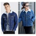 White Fur Denim Jacket Unisex High Quality Best For Winters Jeans Jacket for Boys Denim Jacket For Girls. 
