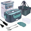 1.5 L 60W Electric Lunch Box Food Warmer Portable Food Heater for Car Or Home - Leak Proof, Lunch Heating Microwave for Truckers.